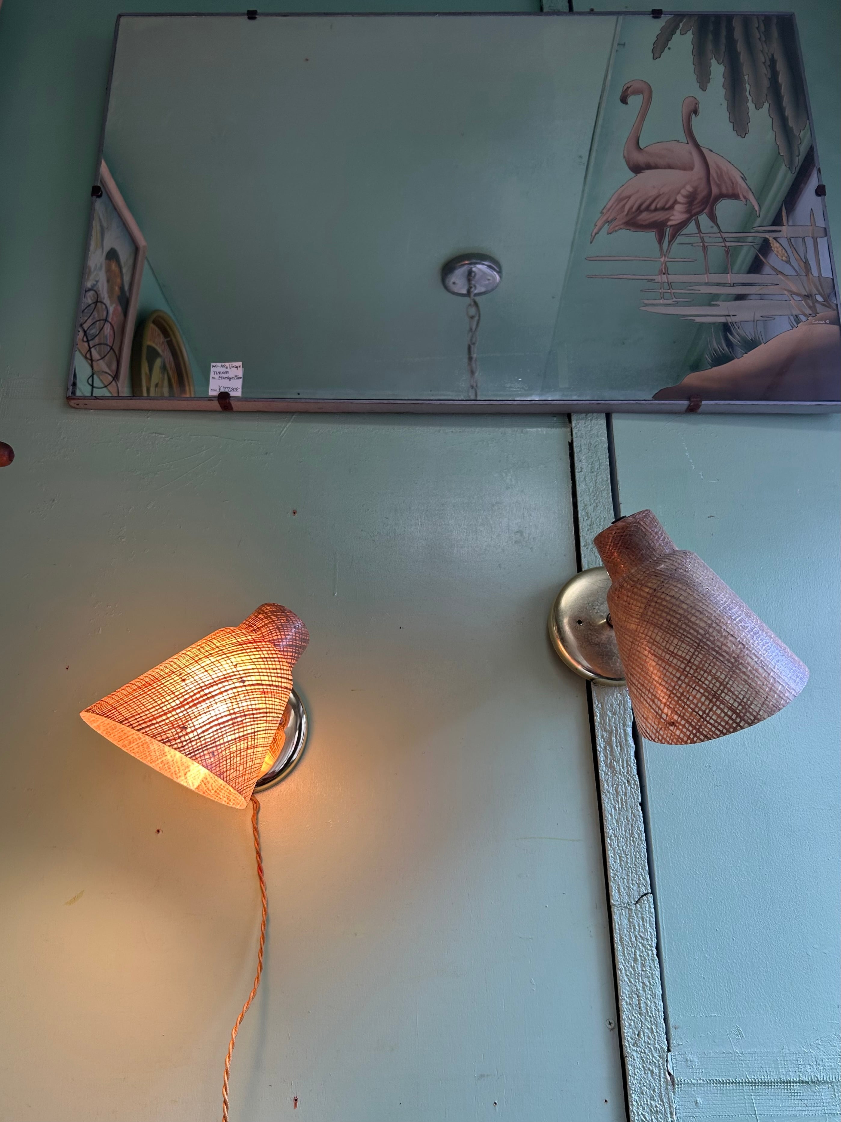 50s VINTAGE fiberglass spot lamp
