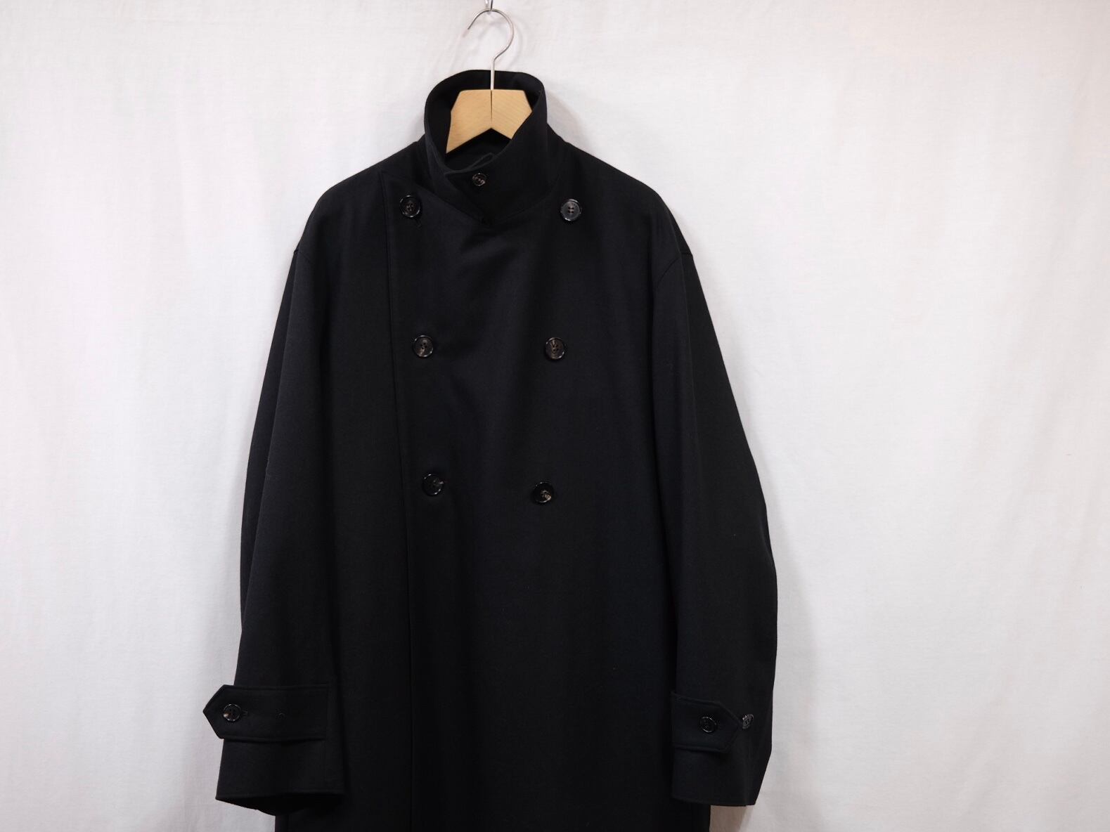 semoh” Italian Wool Old Coat Black” | Lapel online store