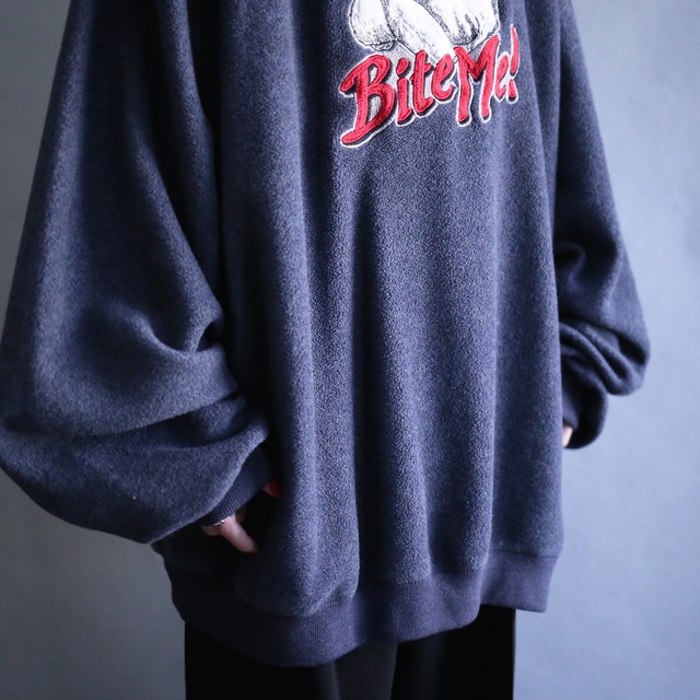 "BIG DOGS" embroidery patchwork design XX super over silhouette fleece trainer