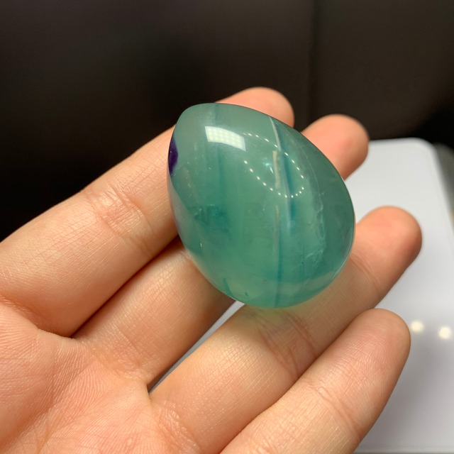 T01.ミルキーブルーグリーンフローライトたまご