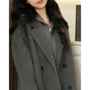 オーバーサイズ  ショート丈コート 6color W01419