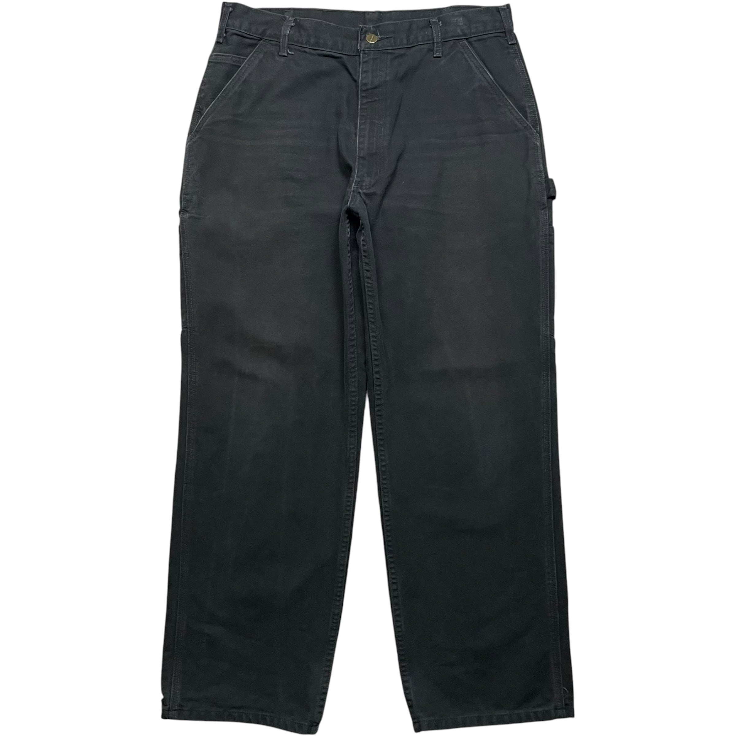 《実寸 W33 L29》 Carhartt カーハート ペインターパンツ ワークパンツ ブラック フェード no.10243
