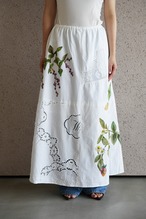 vintage lace skirt white*strawberry