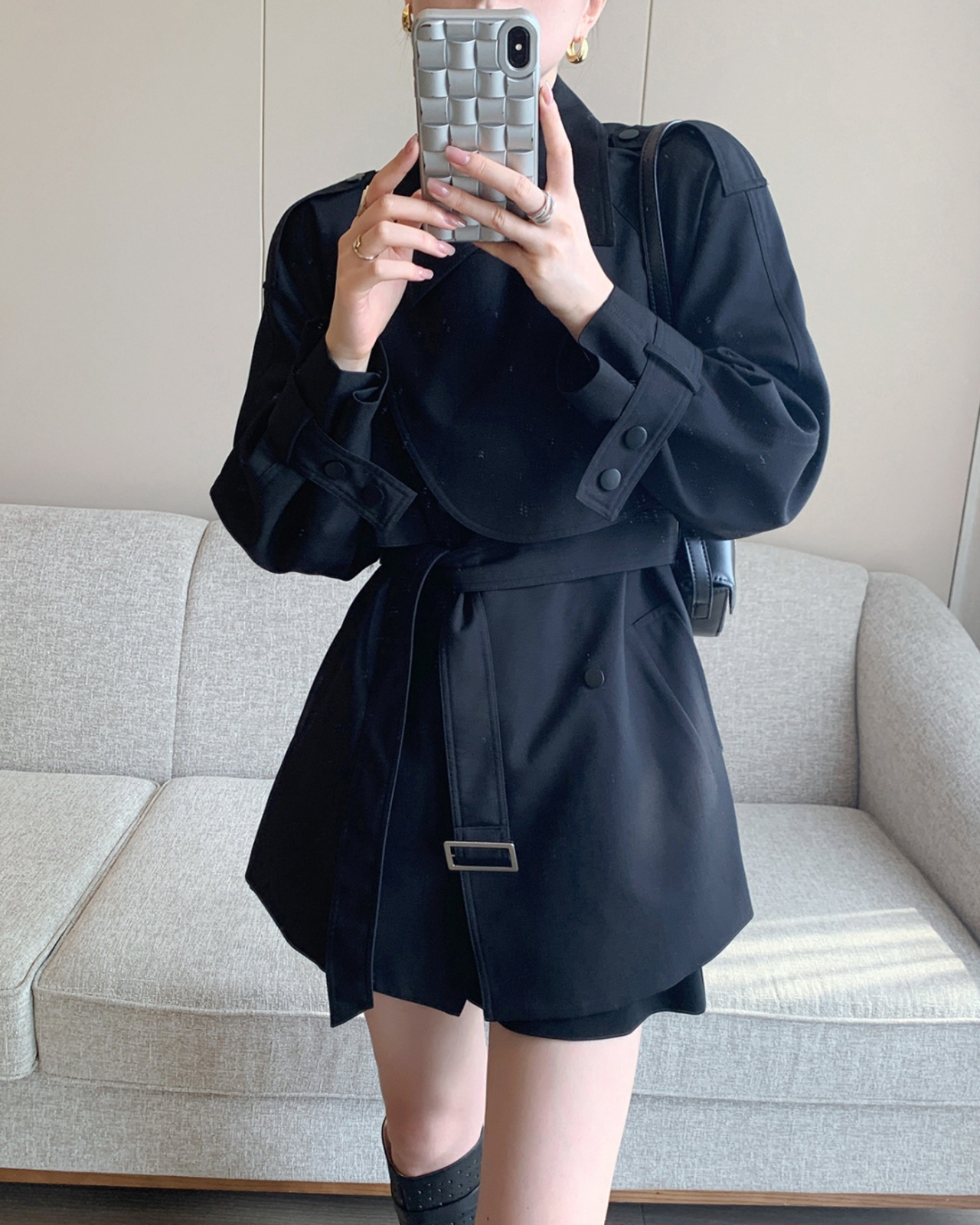 ストラクチャードショートトレンチジャケット A0629 - 11