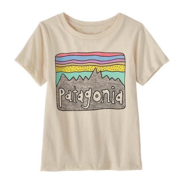 Patagonia Baby Fitz Roy Skies T-Shirt 【18M-5T】Natural