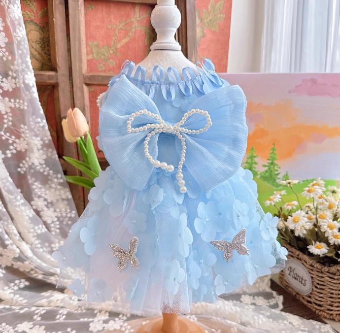 《予約》3102451 ブルーシフォンドレス