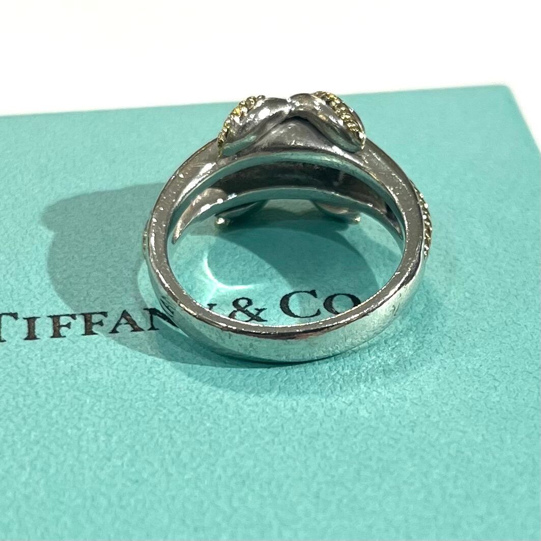 TIFFANY&CO.】【16号】2951 silver925× 18k コンビ シグネチャーリング