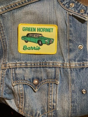 BARRIS グリーンホーネット 大きめな ワッペン・アップリケ・パッチ FD0488