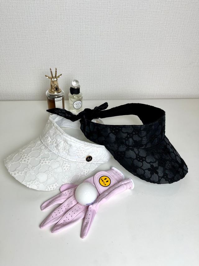 ＊即納＊Ponytail Bucket-hat (Black / White)