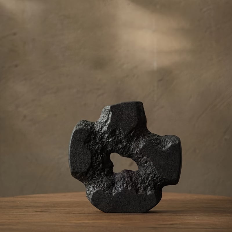 大理石調 花瓶 高さ39cm 天然石風 フラワーベース 重厚 モダン インテリア ISHIZO｜大理石のフラワーベース (2color) - HOEK(フーク