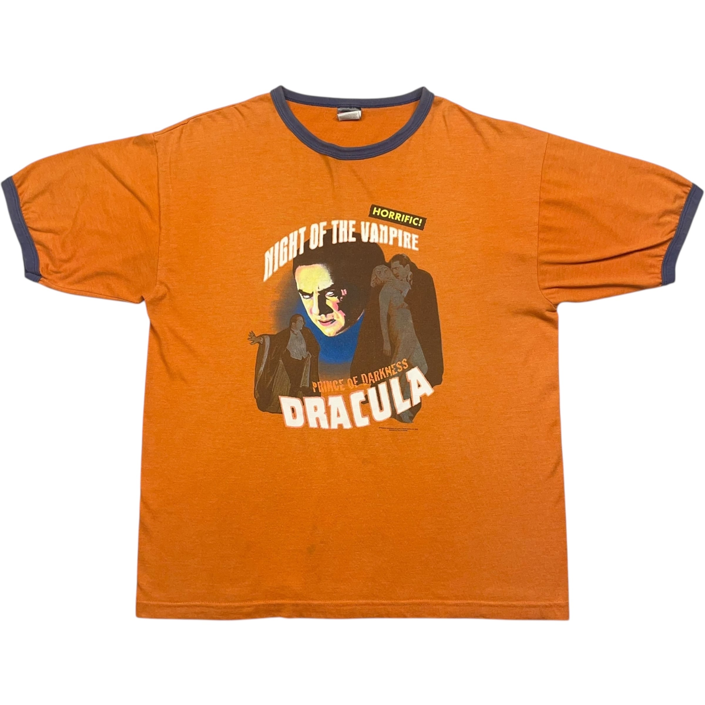 《XL》 TNT ムービーTシャツ リンガーTシャツ Night of the Vampir オレンジ no.8038