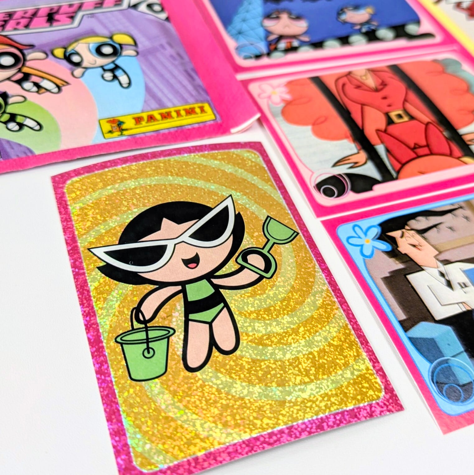 ☆送料無料！☆2000年製 パニーニ【 パワーパフガールズ（ The Powerpuff Girls ）】STICKER  カートゥーンネットワーク CARTOON NETWORK / VINTAGEステッカー単品 （1パック=6STICKER入）〚アメリカン雑貨 アメトイ〛