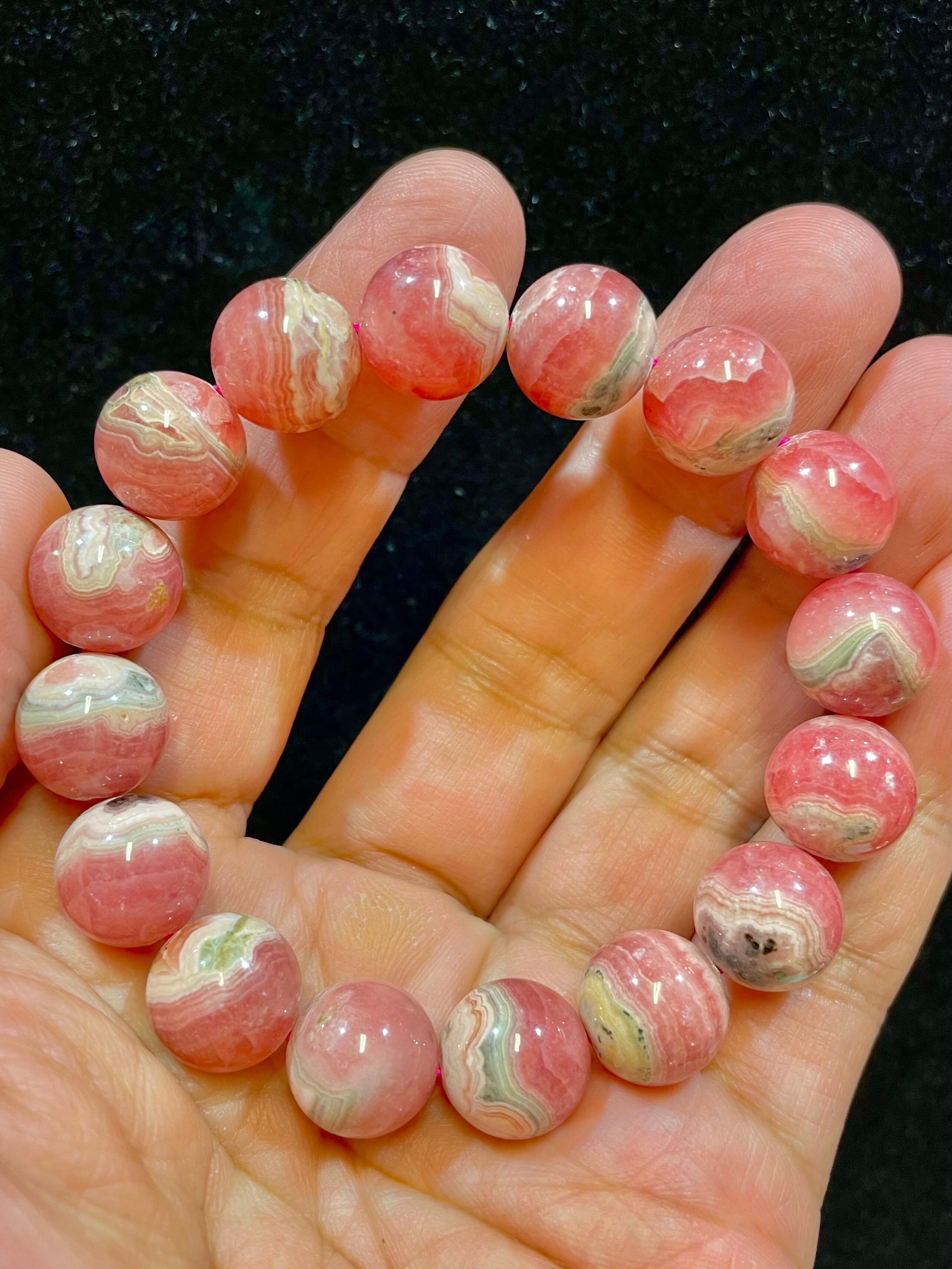 13) 愛の泉「インカローズ」ブレスレット12.5mm(ペルー産)