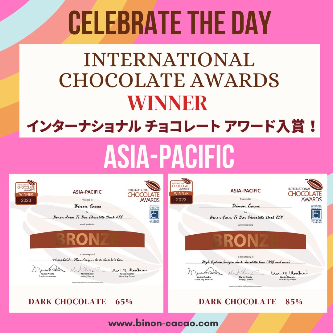 【ICA WORLD 銀賞受賞！】BINONファームトゥーバー スティック チョコレート　8本入りギフトボックス（85％ダーク入）