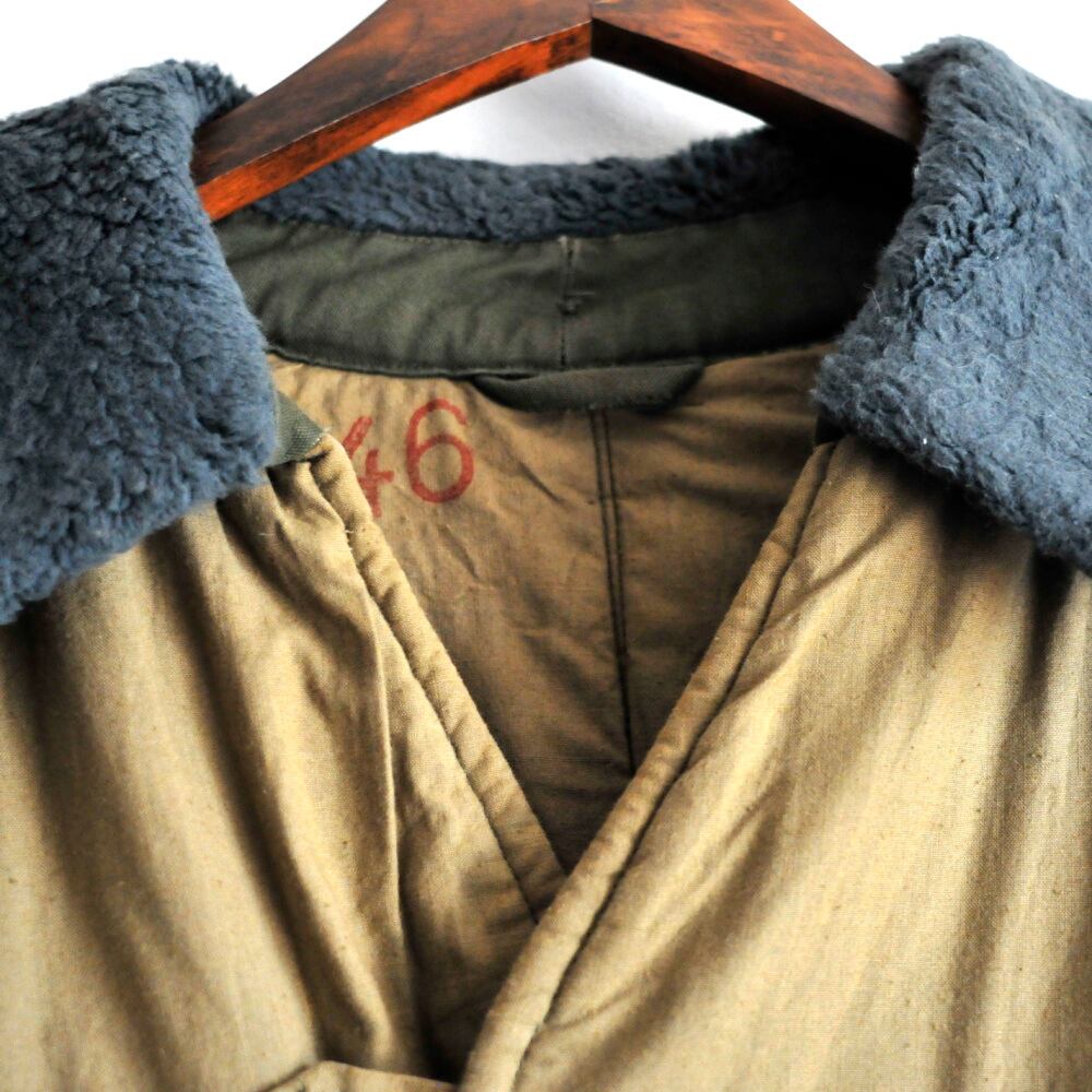 1968 Dead stock Hungarian military harf liner coat {1968年 デッド