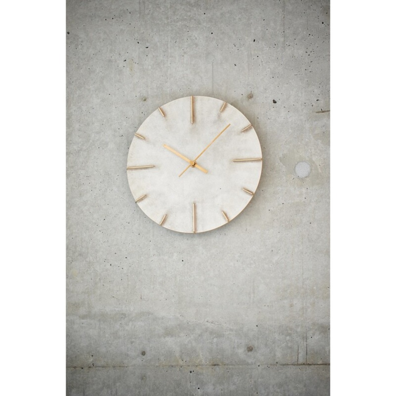 【レムノス 】Quaint 斑紋純銀色 時計 真鍮