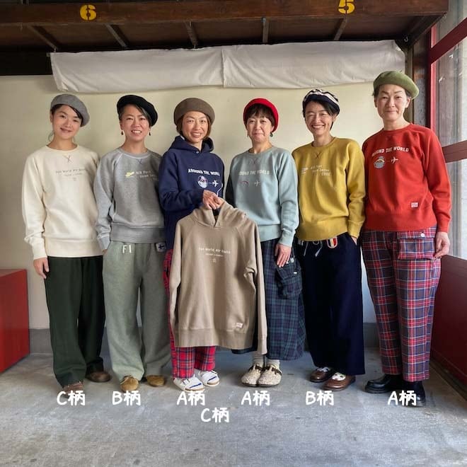 裏起毛ロゴGirl'sトレーナー 53C121 C柄 ポーラルート/サザンルート