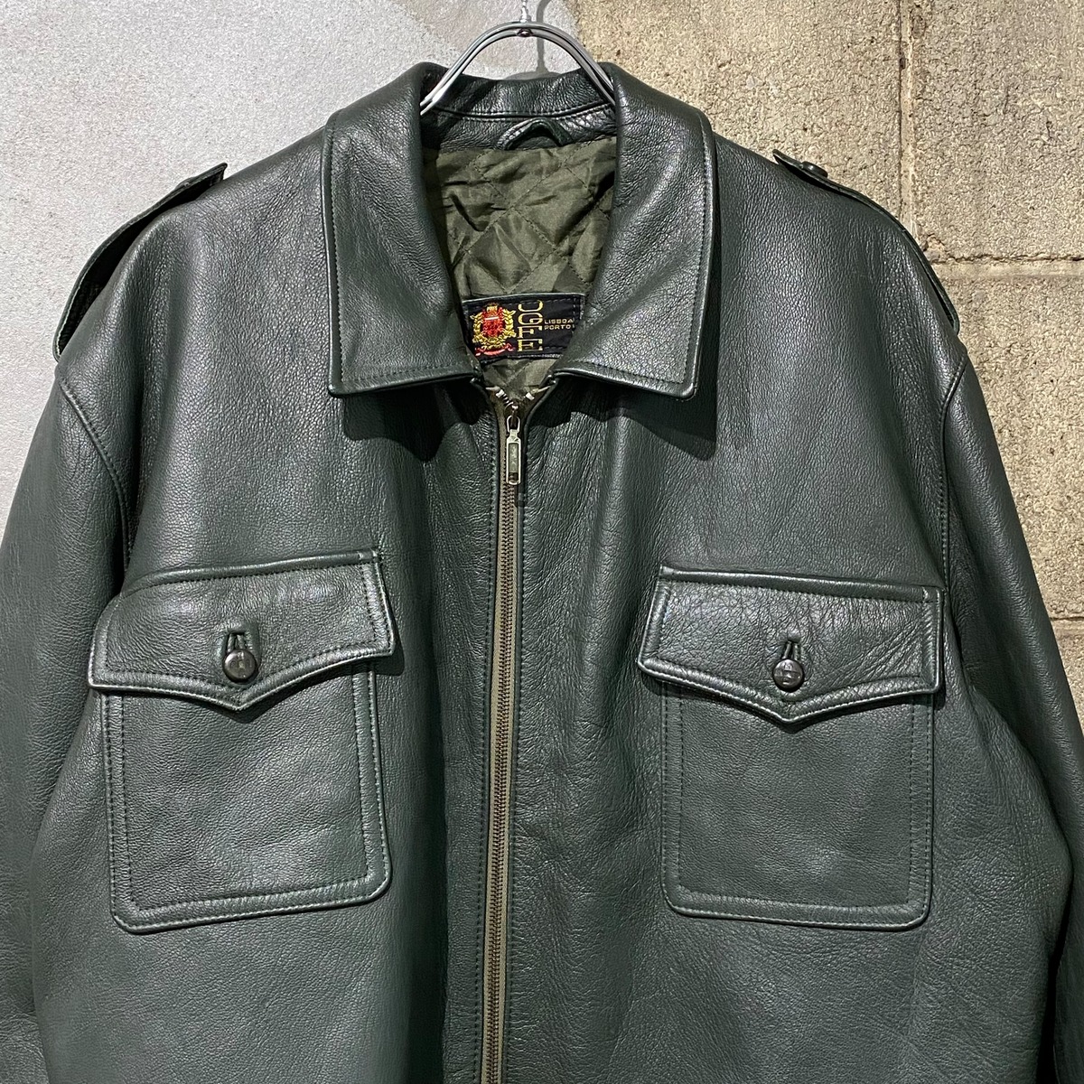 used leather jacket SIZE N one day store