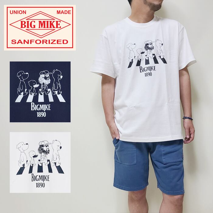 Bigmike ビッグマイク Tシャツ アビーマイク 半袖 無地 綿100 コットン100 ヘビーオンス B A L F