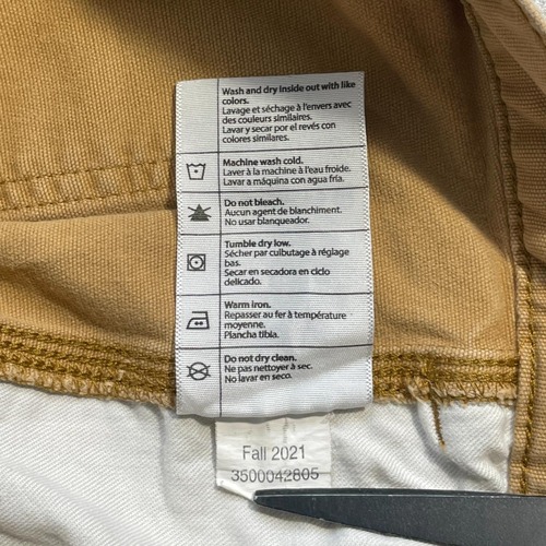 20s ブラウン ダブルニー カーハート Carhartt 30×32 詳細写真13