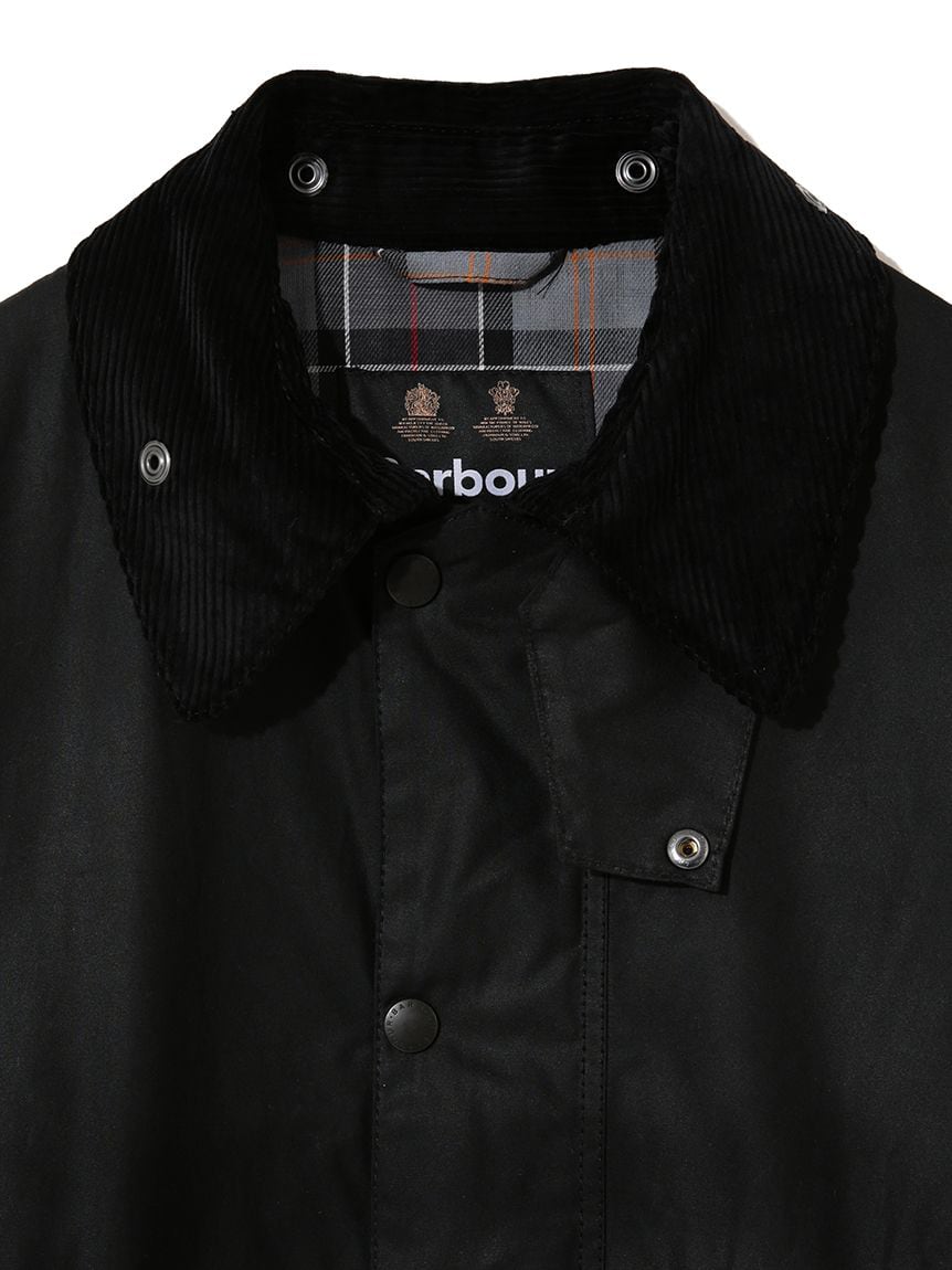 Barbour(バブアー) - OS BORDER WAX COAT/BLACK(オーバーサイズボーダー Barbour(バブアー) - OS BORDER WAX COAT/BLACK(オーバーサイズボーダー