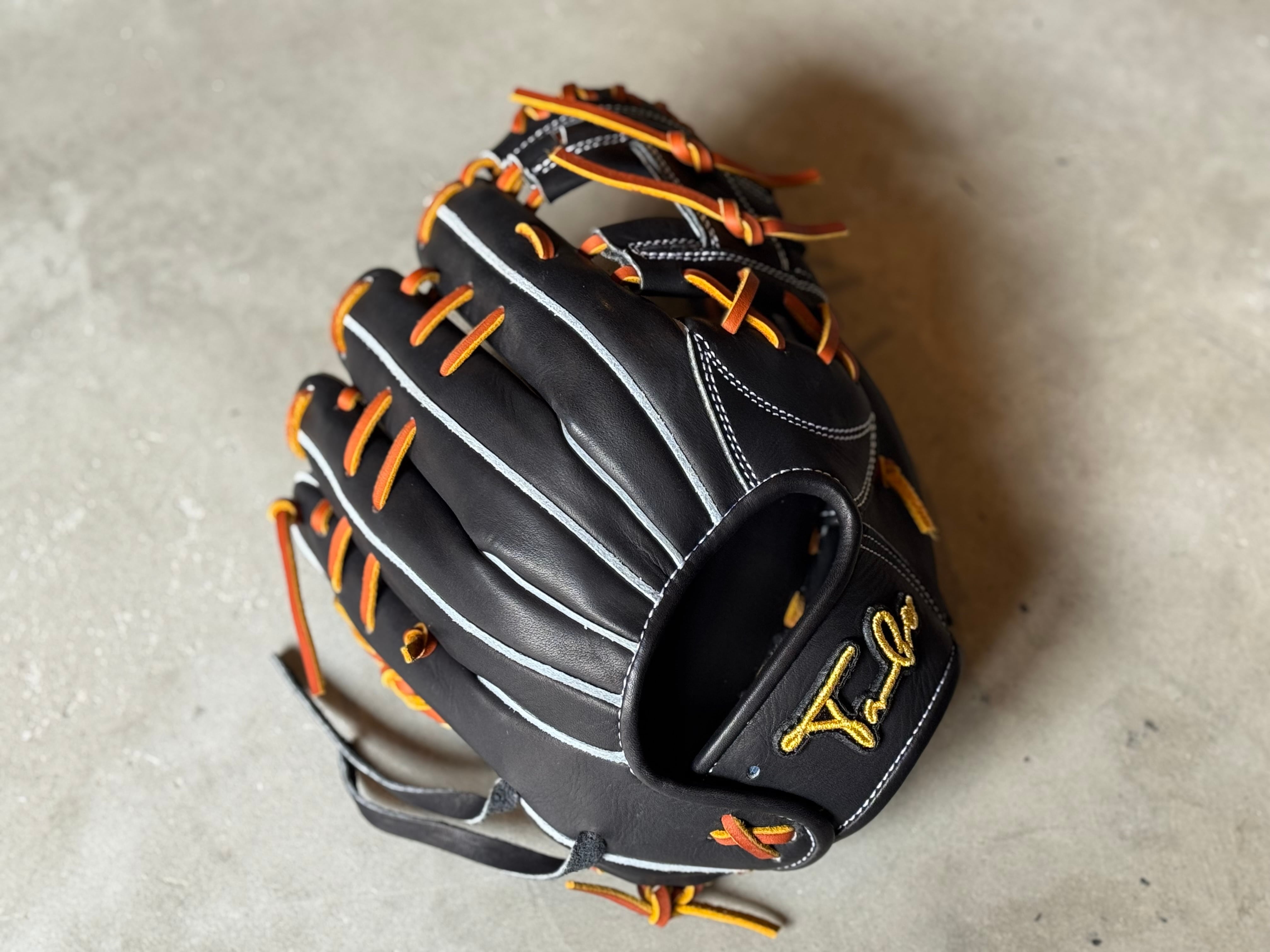 限定モデル【Take】硬式用グローブ 小指2本入れ 内野手用 ブラック