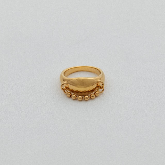 Round shape ring small Gold