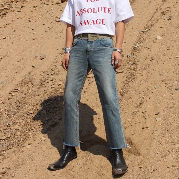 全1色 デニム パンツ ストレート カジュアル 無地 おしゃれ