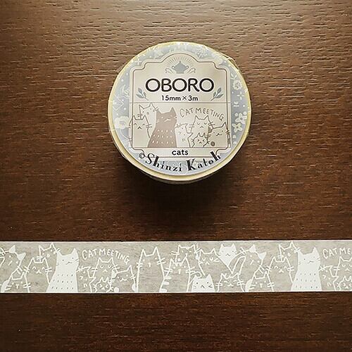 シール堂 OBORO cats 15mmマステ SD07