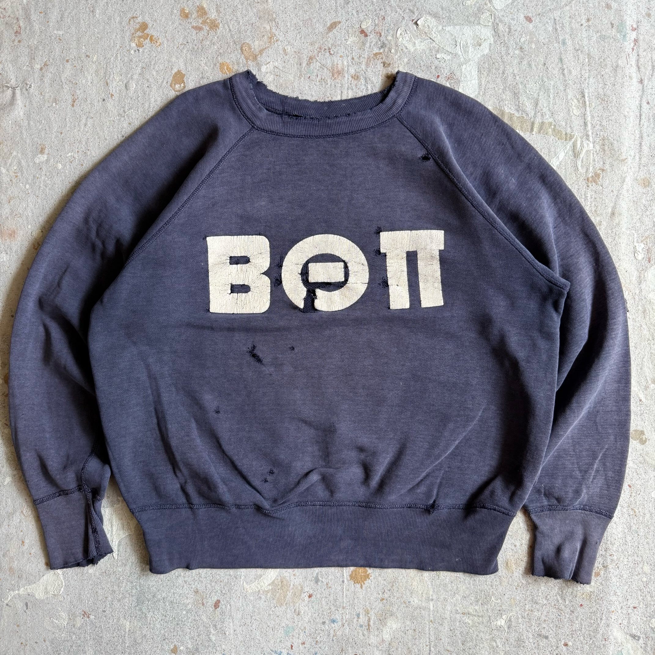 1960s Sweatshirts XL位 ナス紺 Z218