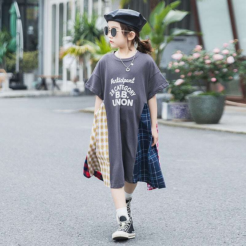 ストライプ 半袖 ワンピース 140 choucho 半袖ワンピース 140サイズ ストライプ