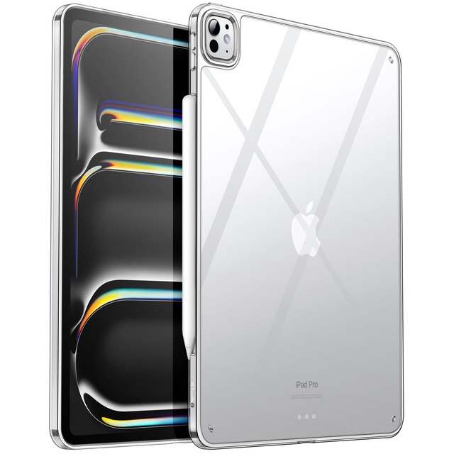 JETech iPad Pro 13インチ M5/M4 (2025/2024)用 クリアケース 黄ばみ防止