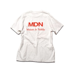 【メール便送料無料】MDN Back Logo Tee White【品番 18A3005】