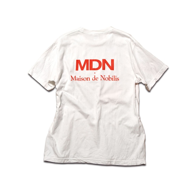【メール便送料無料】MDN Back Logo Tee White【品番 18A3005】