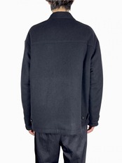 【COMME des GARCONS HOMME】ウールライトシャギー × キュプラツイルキルティングジャケット