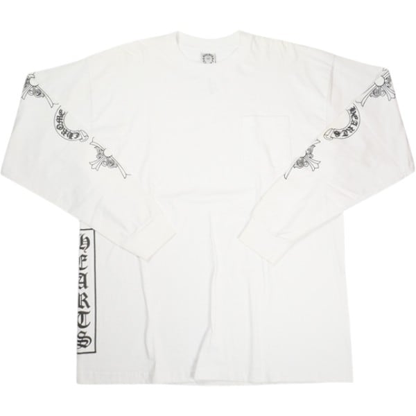 Chrome Hearts クロムハーツ Tシャツ ホワイト XL Size【XL】 CHROME HEARTS クロム・ハーツ CH CROSS T-BAR SS L/S TEE