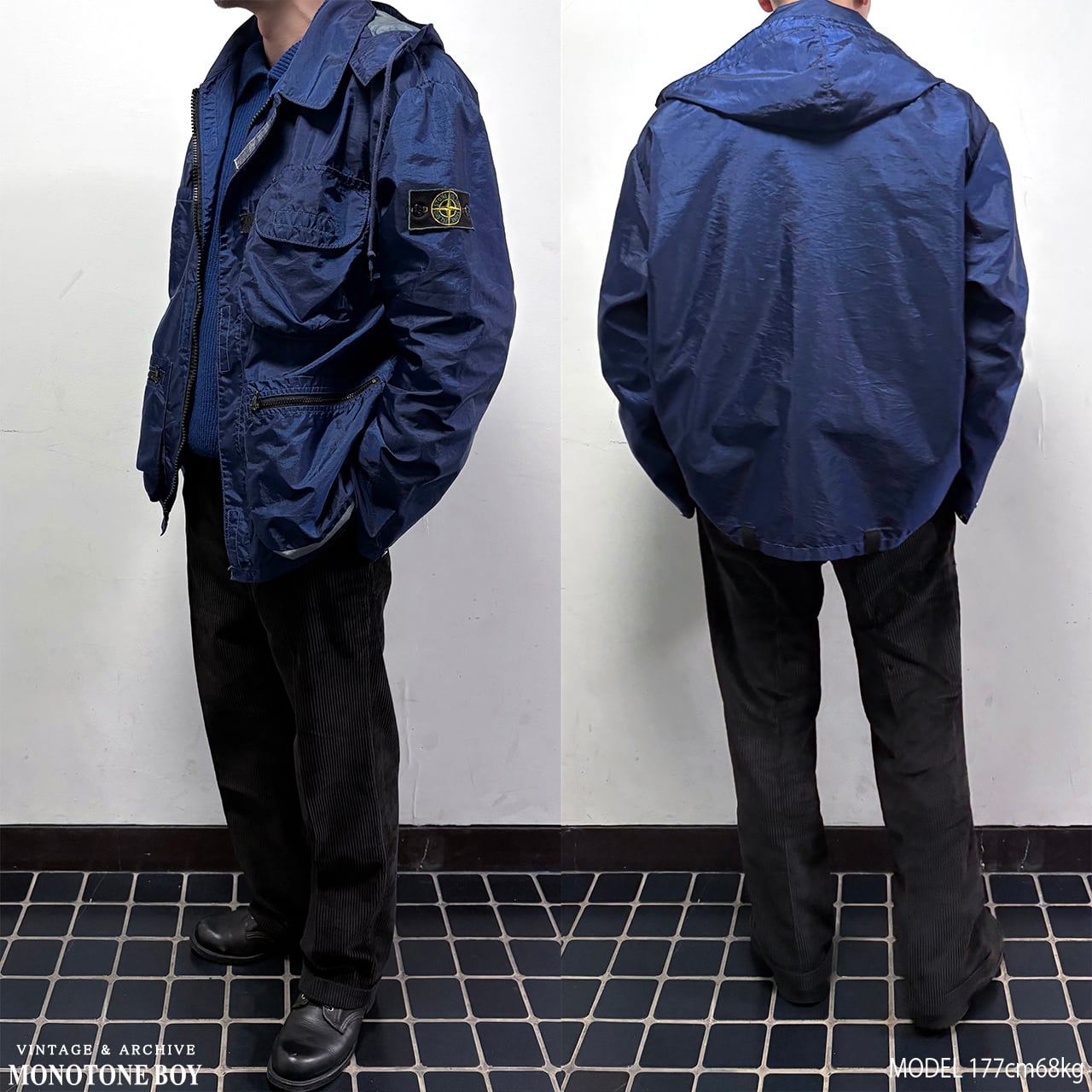 STONE ISLAND 1995 SS Formula Steel Jacket BLUE 22154X05 made in