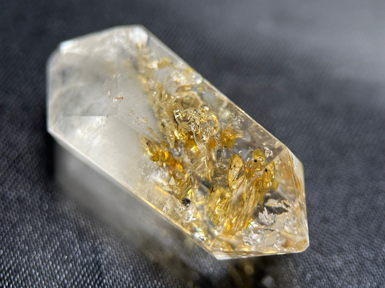 オイルインダイヤモンドクォーツポイント