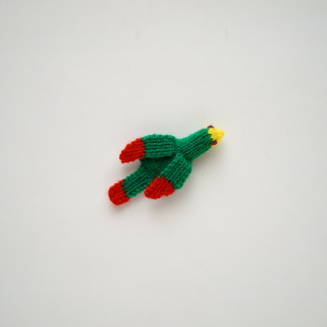 Hand-Knitted Bird Finger Puppet