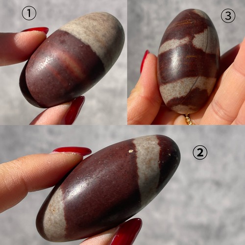 インド・ナマダ川【クリプトクリスタリンクォーツ（シバリンガム）】リンガム ② 鉱物 天然石 パワーストーン