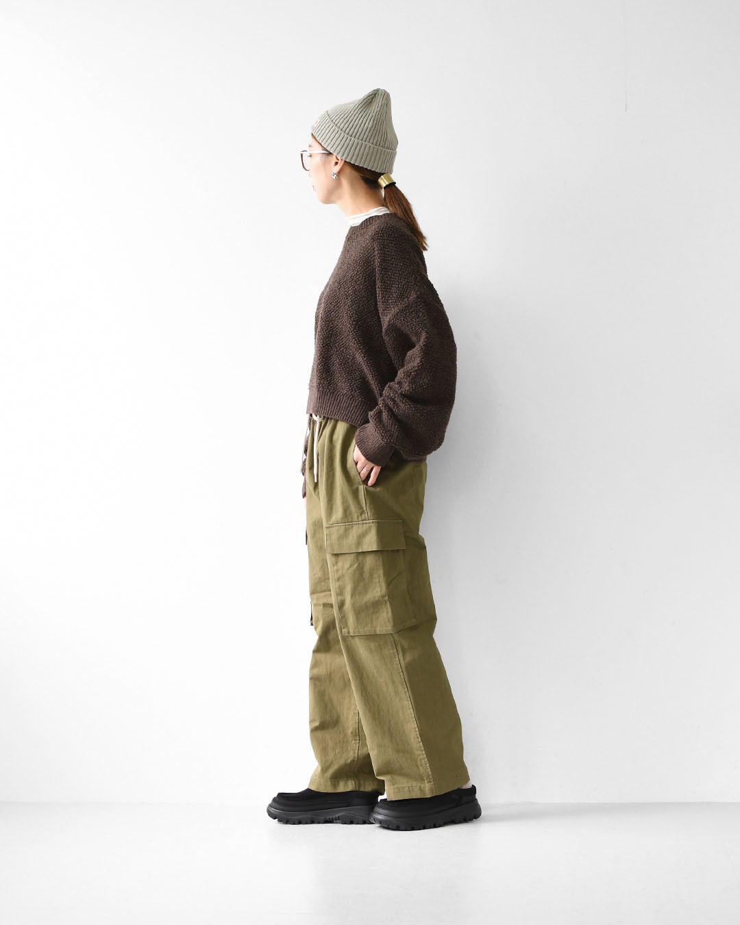 DANTON [ダントン] W PEACH SKIN CARGO PANTS [DT-E0272LUD] ピーチ