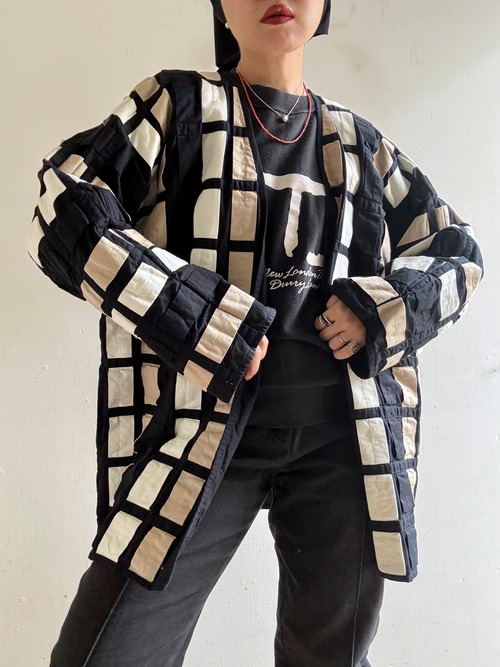 1980s Vintage Collarless Design Jacket