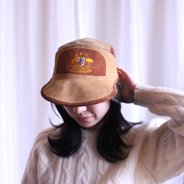 leather cap　MADE IN　AUSTRALIA