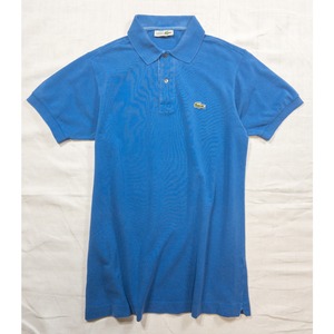 【1970s】"French LACOSTE", "Cyan" Polo Shirt, Size 3