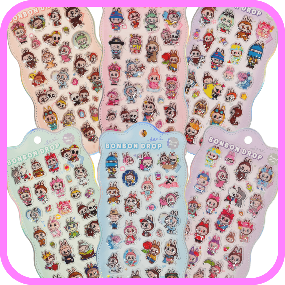 ラブブ　ボンボンドロップシール　セット ラブブ ボンボンドロップシール (全6種) | 901SHOP