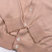 シルク カシミヤ混 Papas パパス ニット カーディガン M/うすピンク系 メンズ