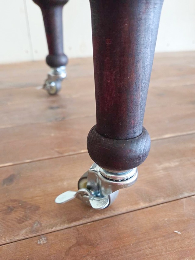 引出し&キャスター付きネイルテーブル大理石860 (アンティーク調ろくろ足ネイルデスク) W860×D450 かわいいドレッサー