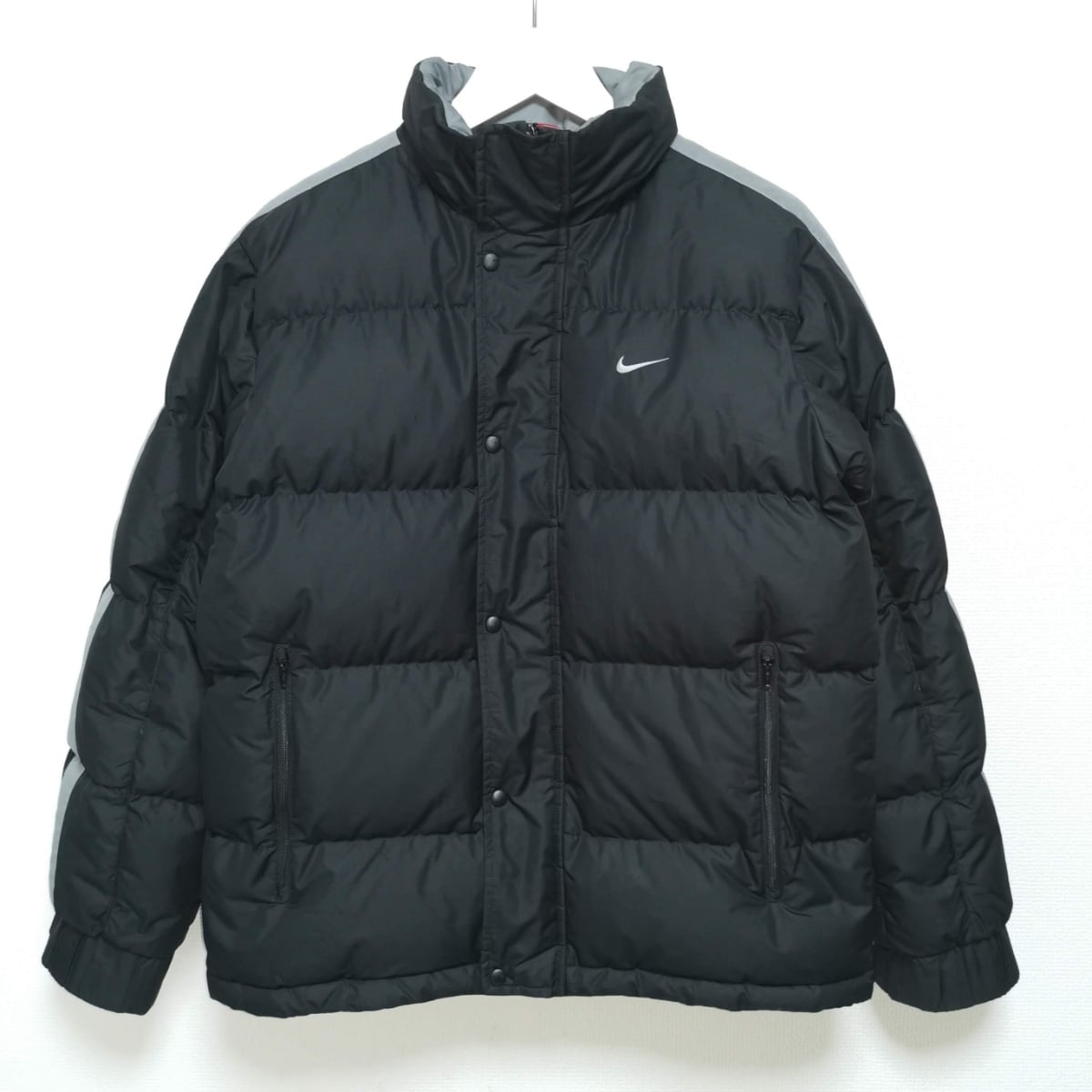 送料無料 S 00s ナイキ NIKE フード付き ダウン ジャケット DOWN 黒 