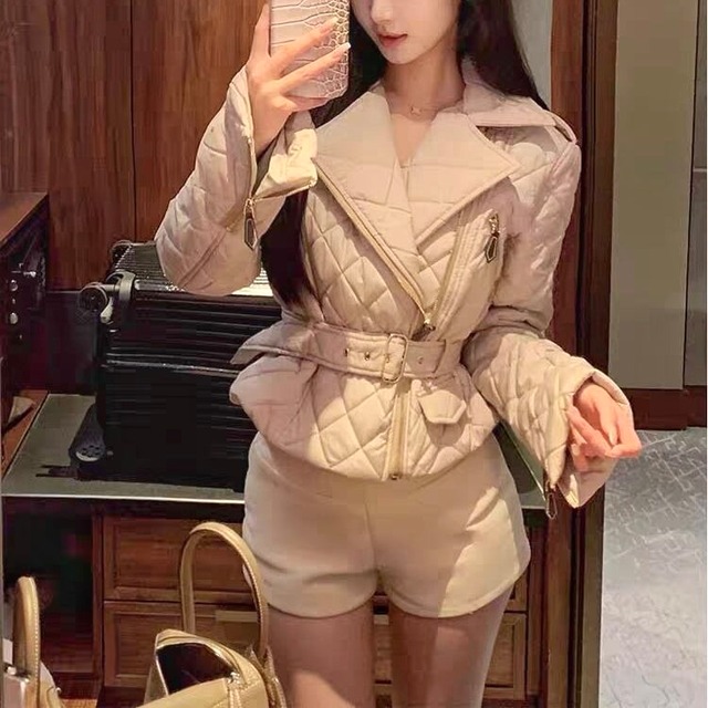 ウエストベルトキルティングジャケット　２color　00735