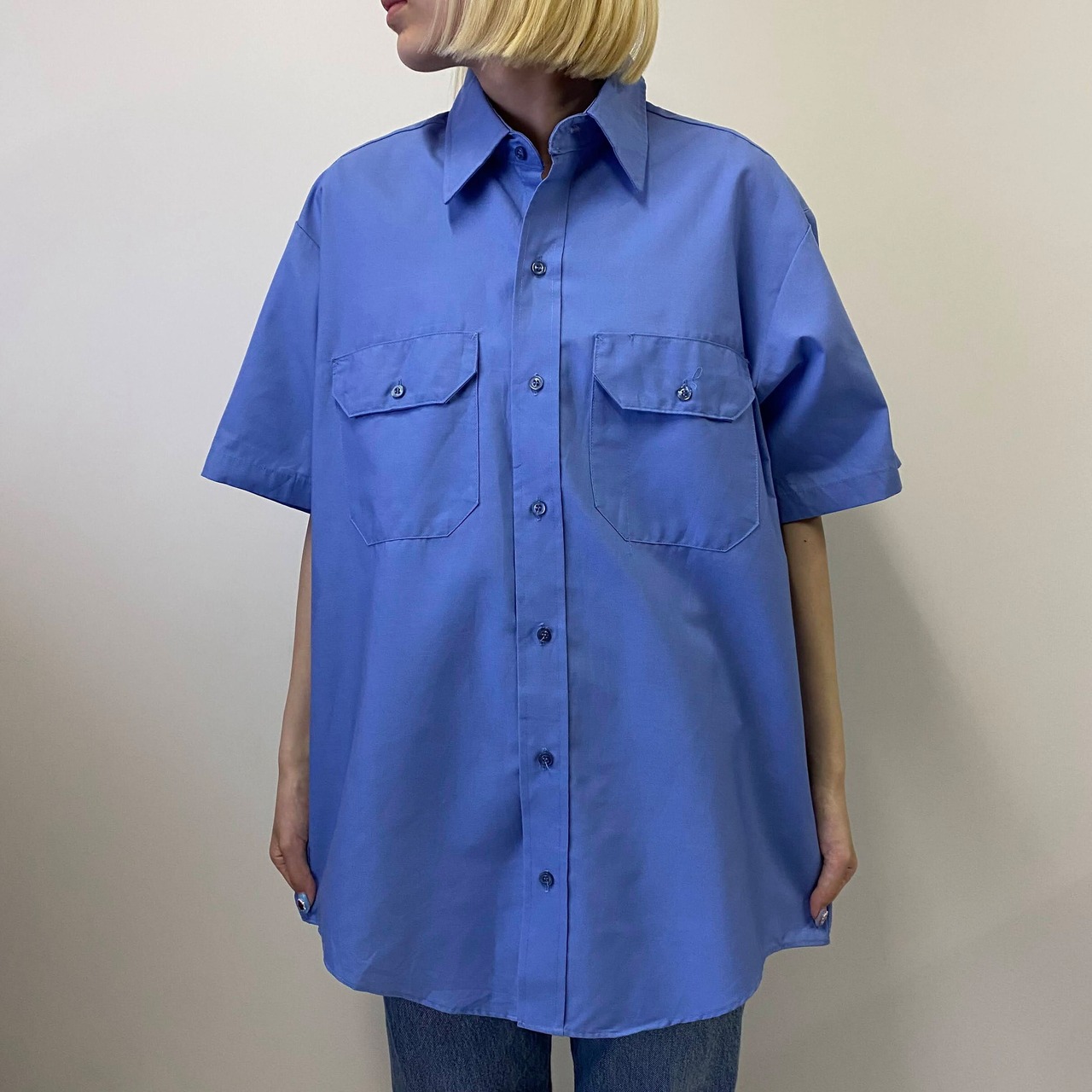 USA製 80年代 ビンテージ Wrangler UNIFORMS ラングラー RED KAP 無地 